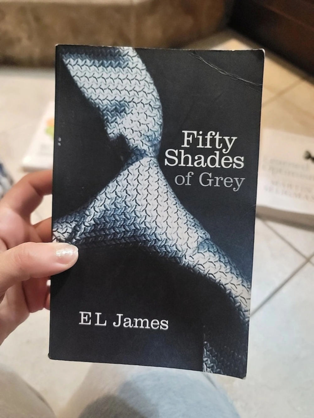 Arrow Books Fifty Shades of Grey Paperback Book Black & Blue